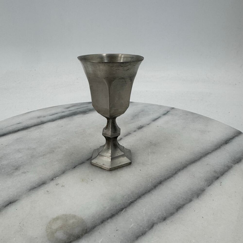 Vintage mini pewter cup